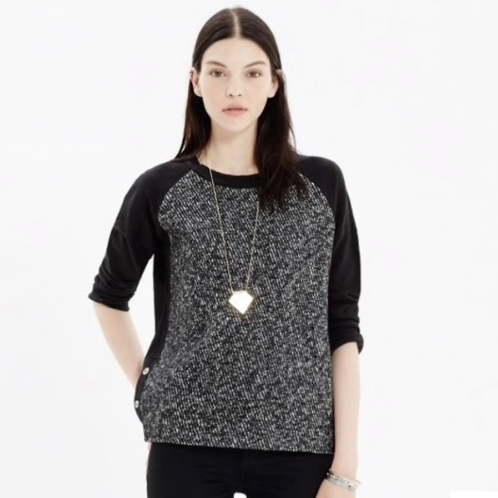 Madewell Tweed Panel Tee